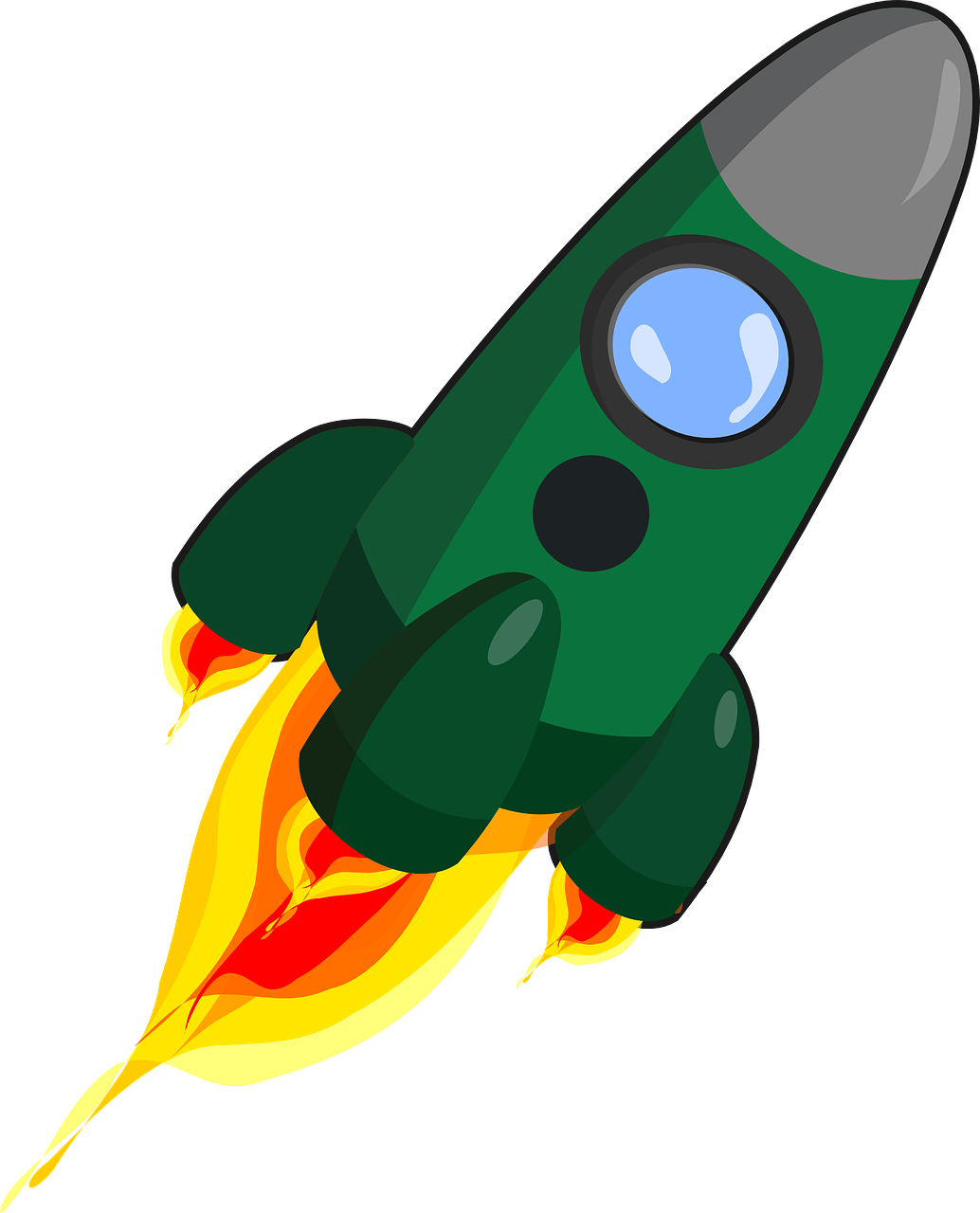 Rocket by Clker-Free-Vector-Images from Pixabay